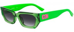 Gafas de Sol - Dsquared2 - ICON 0017/S - 6FZ (9O) GREEN FLUOR // DARK GREY GRADIENT