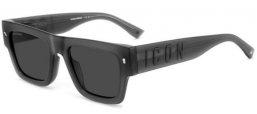 Gafas de Sol - Dsquared2 - ICON 0021/S - KB7 (IR) GREY // GREY