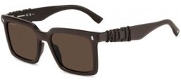 Gafas de Sol - Dsquared2 - ICON 0025/S - YZ4 (70) MATTE BROWN // BROWN