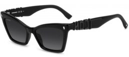 Gafas de Sol - Dsquared2 - ICON 0026/S - 807 (9O) BLACK // DARK GREY GRADIENT