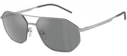 Gafas de Sol - Emporio Armani - EA2147 - 30456G  MATTE SILVER // GREY MIRROR SILVER