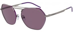 Gafas de Sol - Emporio Armani - EA2148 - 30101A  SHINY GUNMETAL // VIOLET