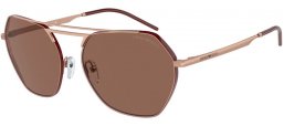 Gafas de Sol - Emporio Armani - EA2148 - 301173  SHINY PALE GOLD // DARK BROWN