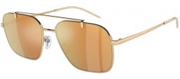 Gafas de Sol - Emporio Armani - EA2150 - 301378  SHINY PALE GOLD // BROWN MIRROR GOLD