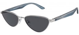 Gafas de Sol - Emporio Armani - EA2153 - 301587  SHINY SILVER // DARK GREY