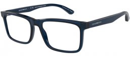 Monturas - Emporio Armani - EA3227 - 6047  SHINY TRANSPARENT BLUE