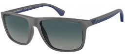 Gafas de Sol - Emporio Armani - EA4033 - 50604U  MATTE GREY // BLUE GRADIENT POLARIZED