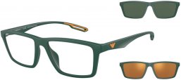 Sunglasses - Emporio Armani - EA4189U - 50581W  MATTE GREEN // CLEAR