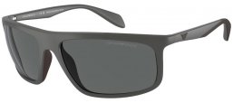 Gafas de Sol - Emporio Armani - EA4212U - 512687  MATTE GREY RUBBER BROWN // DARK GREY