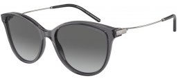 Gafas de Sol - Emporio Armani - EA4220 - 610611  SHINY TRANSPARENT BLACK // GREY GRADIENT