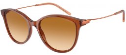 Gafas de Sol - Emporio Armani - EA4220 - 61103B  SHINY TRANSPARENT BROWN // BROWN GRADIENT YELLOW