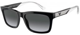 Gafas de Sol - Emporio Armani - EA4224 - 5017T3  SHINY BLACK // GREY GRADIENT POLARIZED