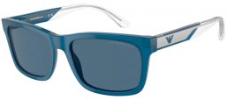 Gafas de Sol - Emporio Armani - EA4224 - 609280  SHINY OPAL BLUE // DARK BLUE