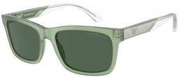 Gafas de Sol - Emporio Armani - EA4224 - 609471  SHINY OPAL GREEN // DARK GREEN