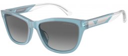 Gafas de Sol - Emporio Armani - EA4227U - 609611  SHINY OPAL BLUE // GREY GRADIENT