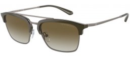 Gafas de Sol - Emporio Armani - EA4228 - 30038E  SHINY GREEN MATTE GUNMETAL // GREEN GRADIENT