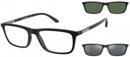 Gafas de Sol - Emporio Armani - EA4160 - 50421W MATTE BLACK // CLEAR