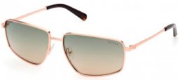 Gafas de Sol - Guess - GU00088 - 28Q  SHINY GOLD // GREEN GRADIENT MIRROR