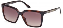 Lunettes de soleil - Guess - GU00099 - 52F  DARK HAVANA // BROWN GRADIENT