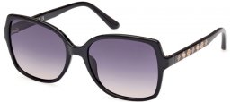 Lunettes de soleil - Guess - GU00100 - 01B  SHINY BLACK // GREY GRADIENT