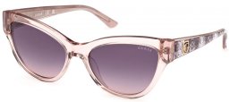 Gafas de Sol - Guess - GU00112 - 57Z  SHINY TRANSPARENT BEIGE // DARK VIOLET GRADIENT