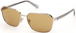 Gafas de Sol - Guess - GU00117 - 32E  SHINY PALE GOLD // LIGHT BROWN