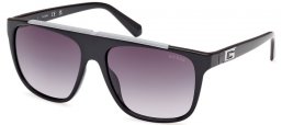 Gafas de Sol - Guess - GU00123 - 01B  SHINY BLACK // GREY GRADIENT