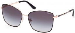 Lunettes de soleil - Guess - GU00149 - 02B  MATTE BLACK // GREY GRADIENT