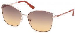 Lunettes de soleil - Guess - GU00149 - 32F  SHINY PALE GOLD // BROWN GRADIENT