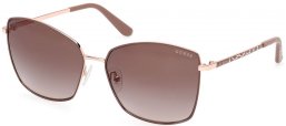 Lunettes de soleil - Guess - GU00149 - 58F  MATTE BROWN // BROWN GRADIENT