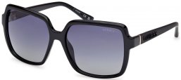 Gafas de Sol - Guess - GU00157 - 01D  SHINY BLACK // GREY GRADIENT POLARIZED