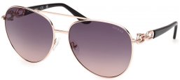 Gafas de Sol - Guess - GU00158 - 28B  SHINY ROSE GOLD // GREY GRADIENT