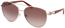 Gafas de Sol - Guess - GU00158 - 32F  SHINY PALE GOLD // BROWN GRADIENT