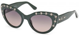 Gafas de Sol - Guess - GU00163 - 96B  SHINY DARK GREEN // GREY GRADIENT