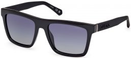 Gafas de Sol - Guess - GU00166 - 01D  SHINY BLACK // GREY GRADIENT