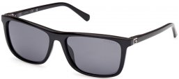 Gafas de Sol - Guess - GU00169 - 01D  SHINY BLACK // GREY POLARIZED