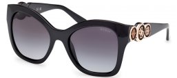 Gafas de Sol - Guess - GU00197 - 01B  SHINY BLACK // GREY GRADIENT