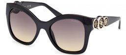 Gafas de Sol - Guess - GU00197 - 05B  SHINY BLACK // GREY GRADIENT