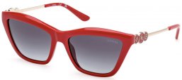 Lunettes de soleil - Guess - GU00199 - 66B  SHINY RED // GREY GRADIENT