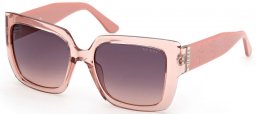 Gafas de Sol - Guess - GU00200 - 72F  SHINY TRANSPARENT PINK // BROWN GRADIENT