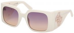 Lunettes de soleil - Guess - GU00201-H - 21Z  SHINY WHITE // VIOLET GRADIENT