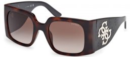 Lunettes de soleil - Guess - GU00201-H - 52F  DARK HAVANA // BROWN GRADIENT