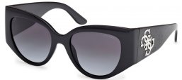 Gafas de Sol - Guess - GU00202 - 01B  SHINY BLACK // GREY GRADIENT