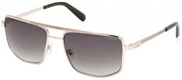 Gafas de Sol - Guess - GU00208 - 32P  SHINY PALE GOLD // GREEN GRADIENT