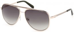 Gafas de Sol - Guess - GU00209 - 32P  SHINY PALE GOLD // GREEN GRADIENT