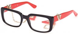 Monturas - Guess - GU2959 - 005  SHINY BLACK RED