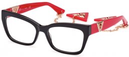 Monturas - Guess - GU2960 - 005  SHINY BLACK RED