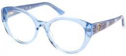 Monturas - Guess - GU50127 - 084  SHINY TRANSPARENT BLUE