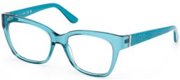 Monturas - Guess - GU50233 - 087  SHINY TRANSPARENT TURQUOISE