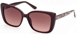 Lunettes de soleil - Guess - GU7829 - 69F  SHINY BURGUNDY // BROWN GRADIENT